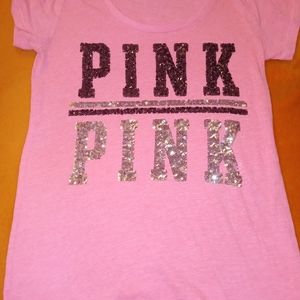 Hot Pink Victorias Secret Pink Bling Top